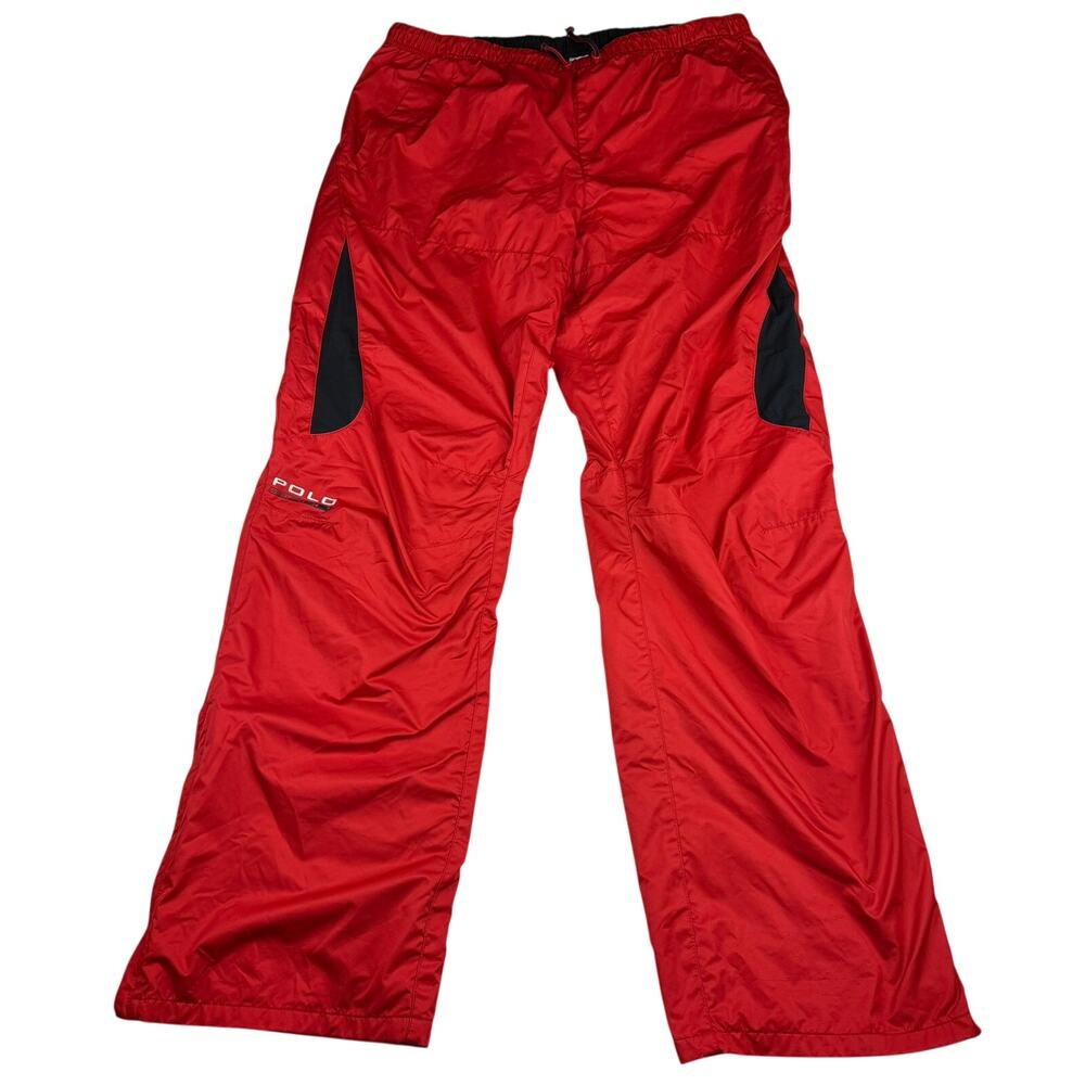 Polo Sport Ralph Lauren Red Windbreaker Pants Size L - Picture 2 of 7